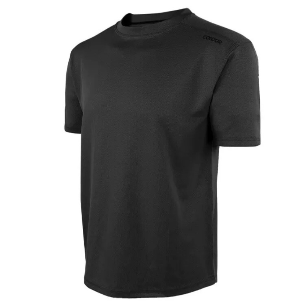 CONDOR® MAXFORT™ Quick Dry Workout Training Tactical Shirt - Large - Black